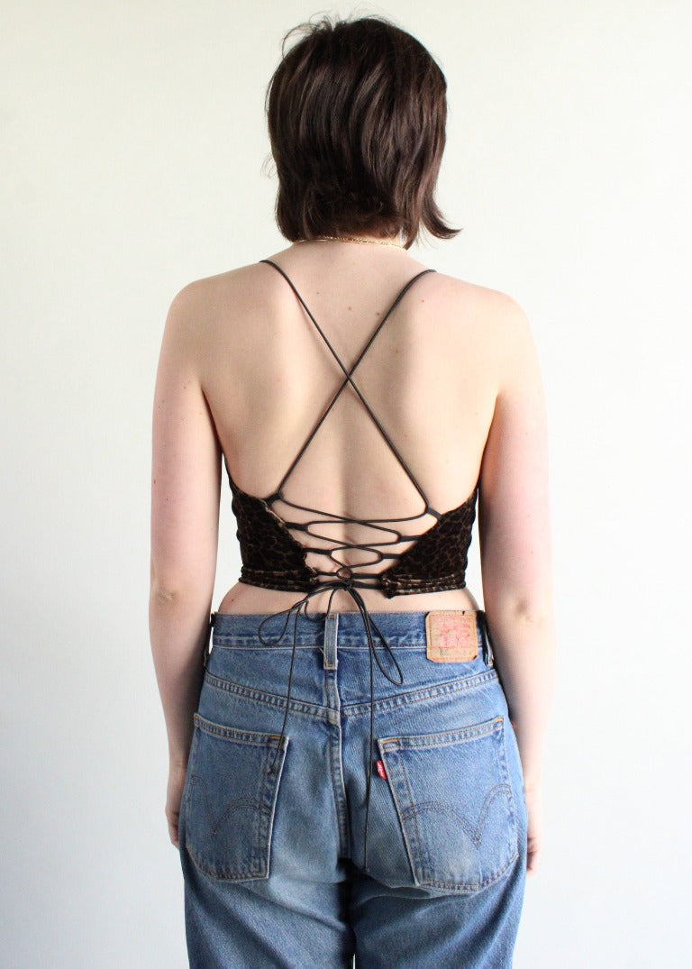 RCYCLD Strappy Velvet Tank