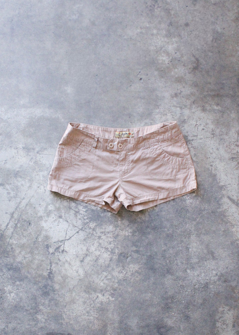 Y2K Striped Cargo Short