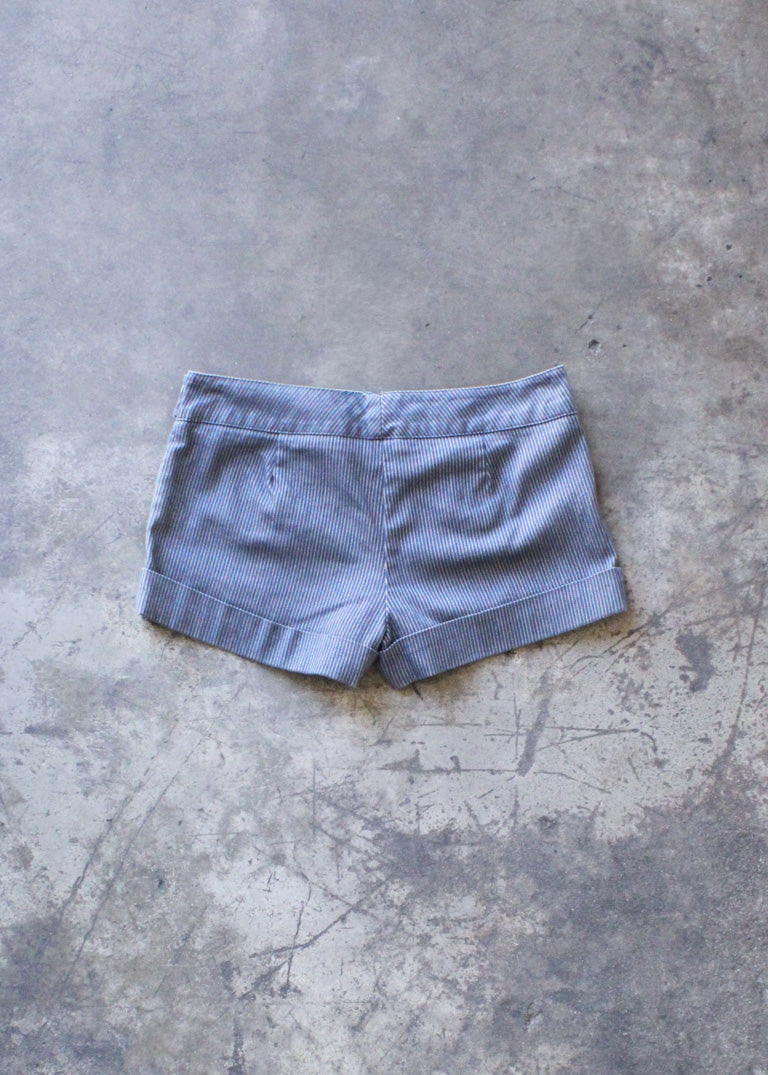 Y2K Striped Micro Short