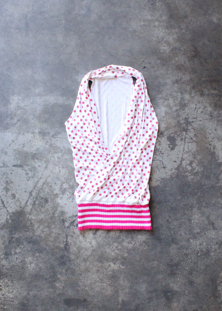 Y2K Cowl Neck Blouse