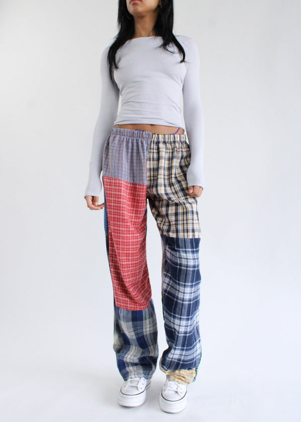 RCYCLD Flannel Pieced Pants