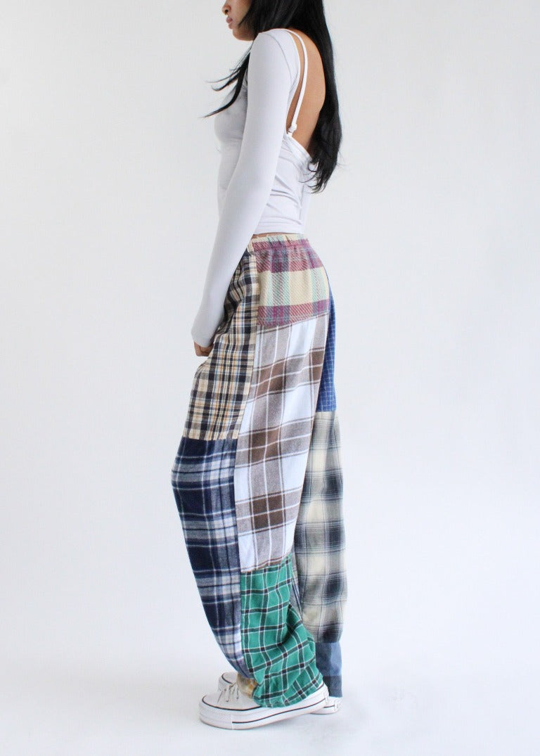 RCYCLD Flannel Pieced Pants