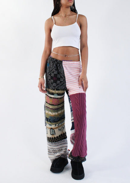 RCYCLD Knit Sweater Pieced Pants - Recycled.Clothing