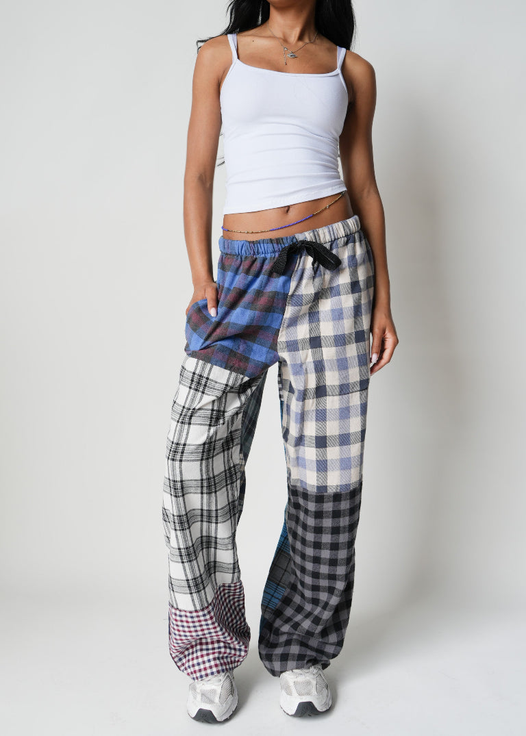 RCYCLD Flannel Pieced Easy Pant
