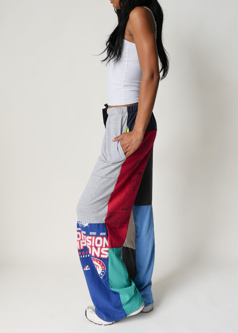 RCYCLD Graphic Tee Pieced Easy Pant