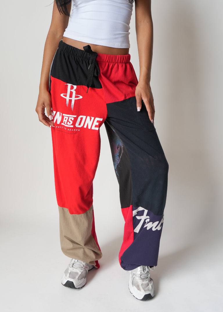 RCYCLD Graphic Tee Pieced Easy Pant