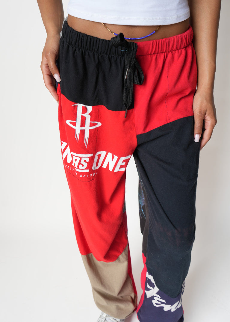 RCYCLD Graphic Tee Pieced Easy Pant