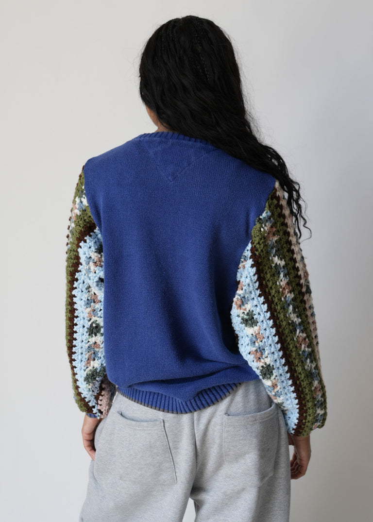 RCYCLD Crochet Sleeve Sweater