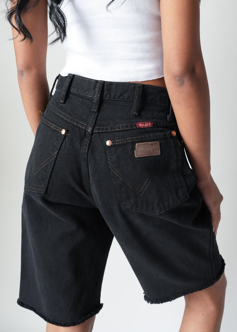 Vintage Wrangler Denim Cut Off Shorts Long Line