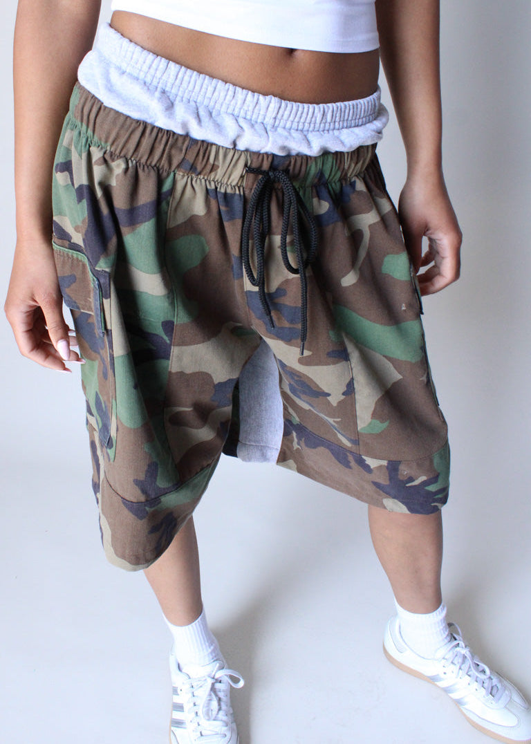 RCYCLD Camo x Sweat Shorts