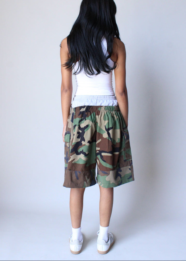 RCYCLD Camo x Sweat Shorts