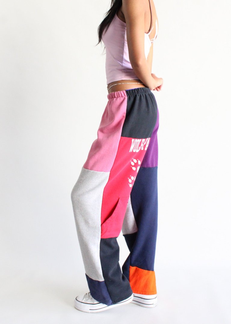 RCYCLD Sweatshirt Pieced Pants