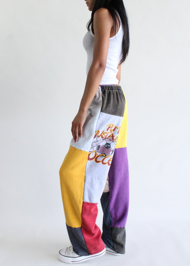 RCYCLD Sweatshirt Pieced Pants