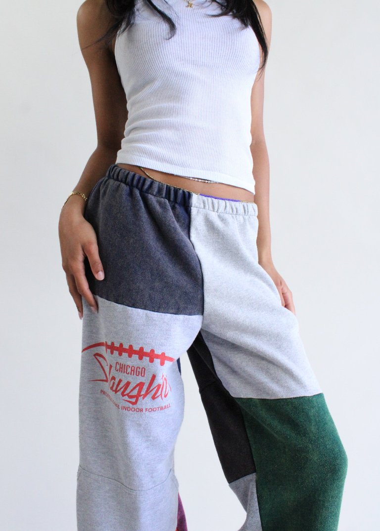 RCYCLD Sweatshirt Pieced Pants