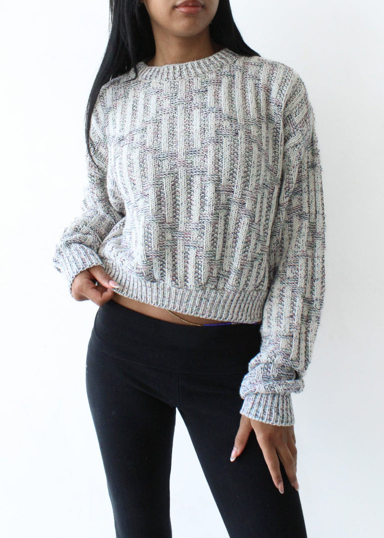 RCYCLD Cropped Knit Sweater