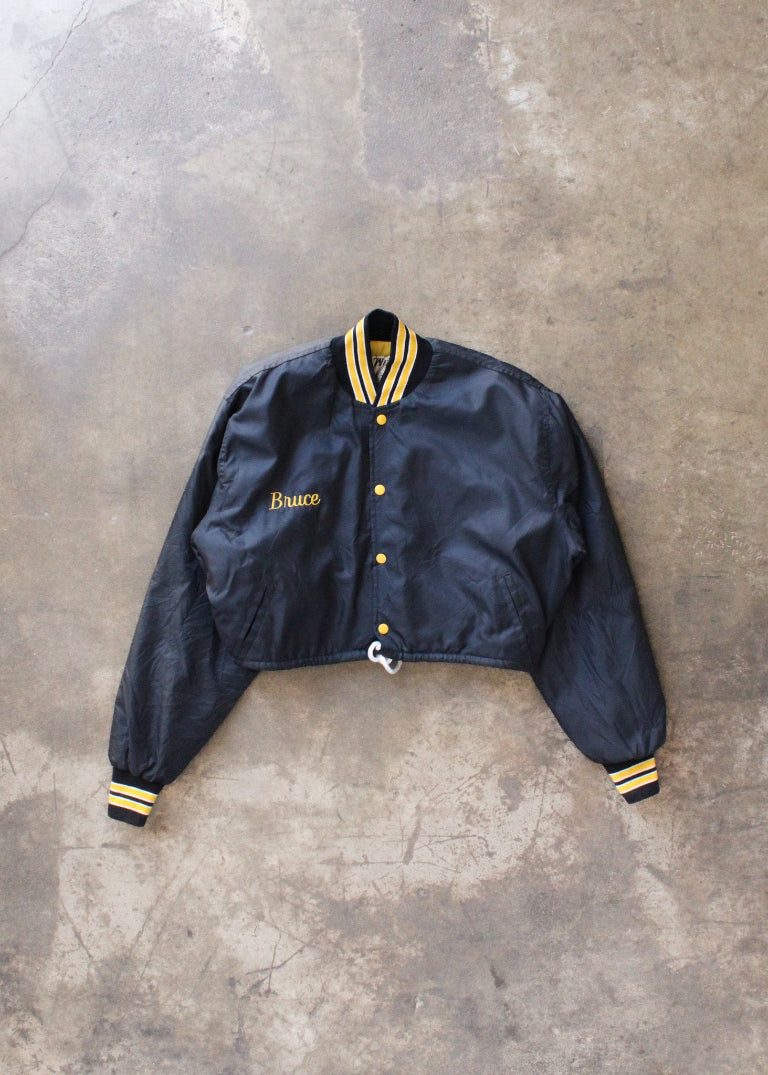 RCYCLD Cropped Baseball Jacket