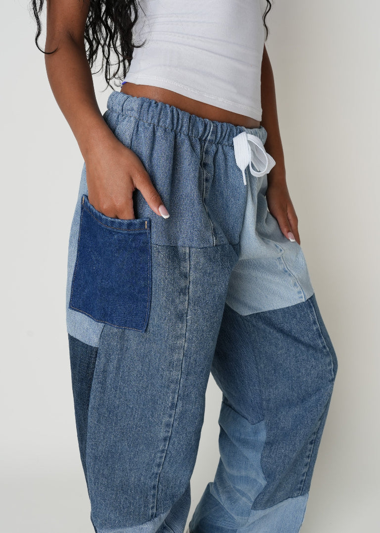RCYCLD Eco-Denim Pieced Pant