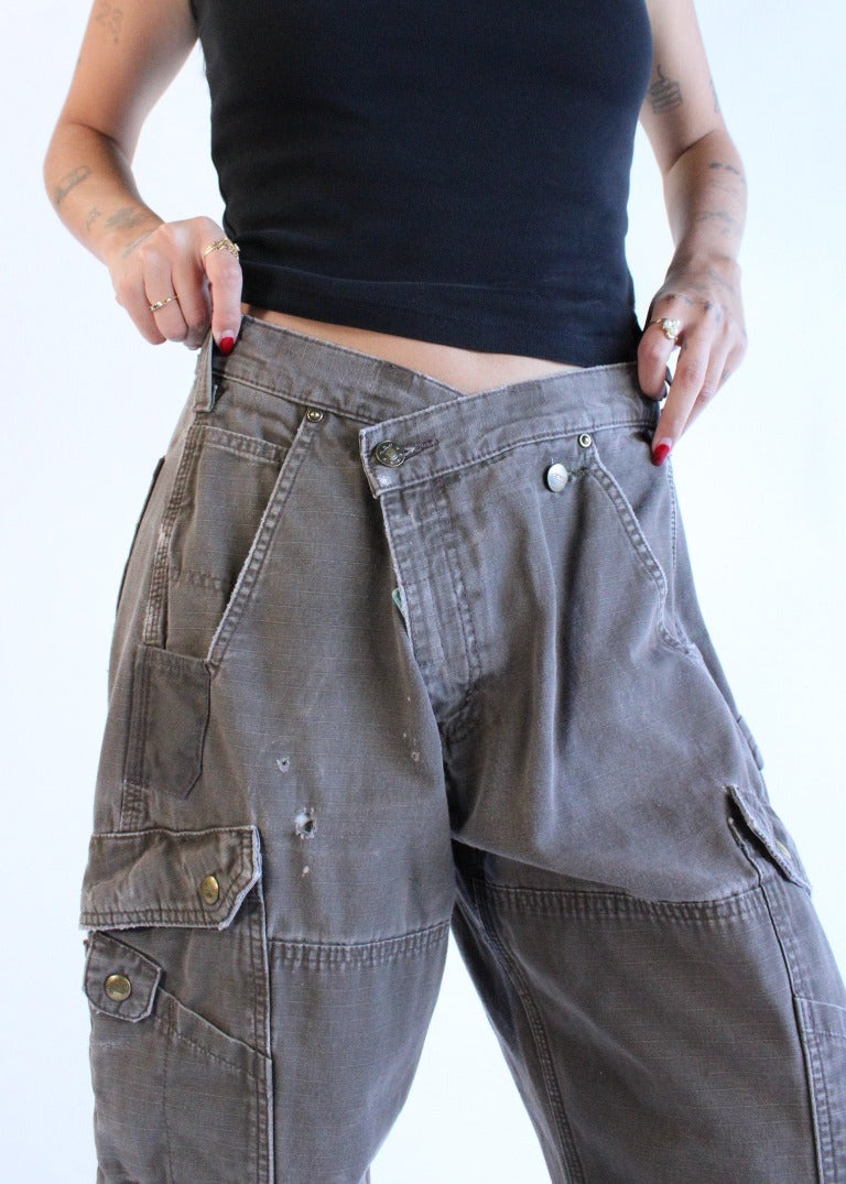 RCYCLD Cross Closure Workwear Pants