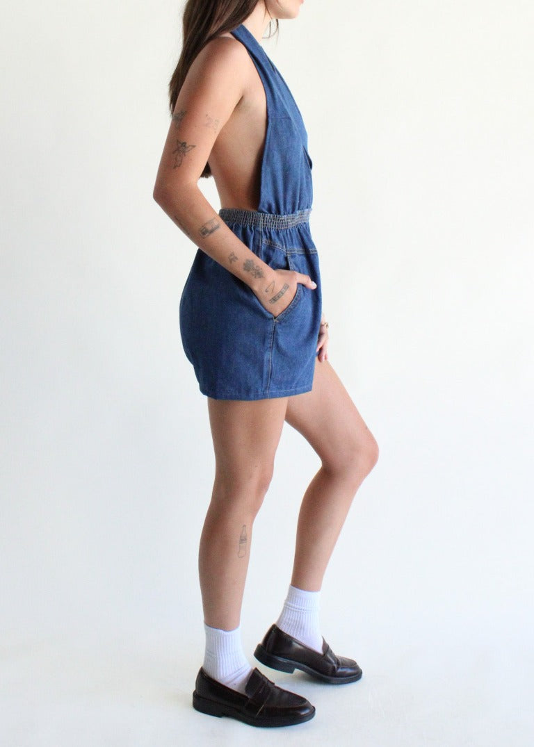 RCYCLD Denim Romper