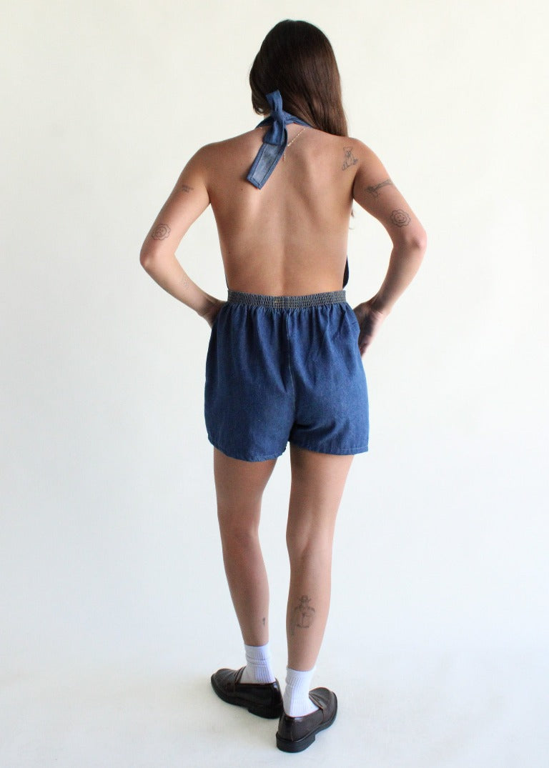 RCYCLD Denim Romper