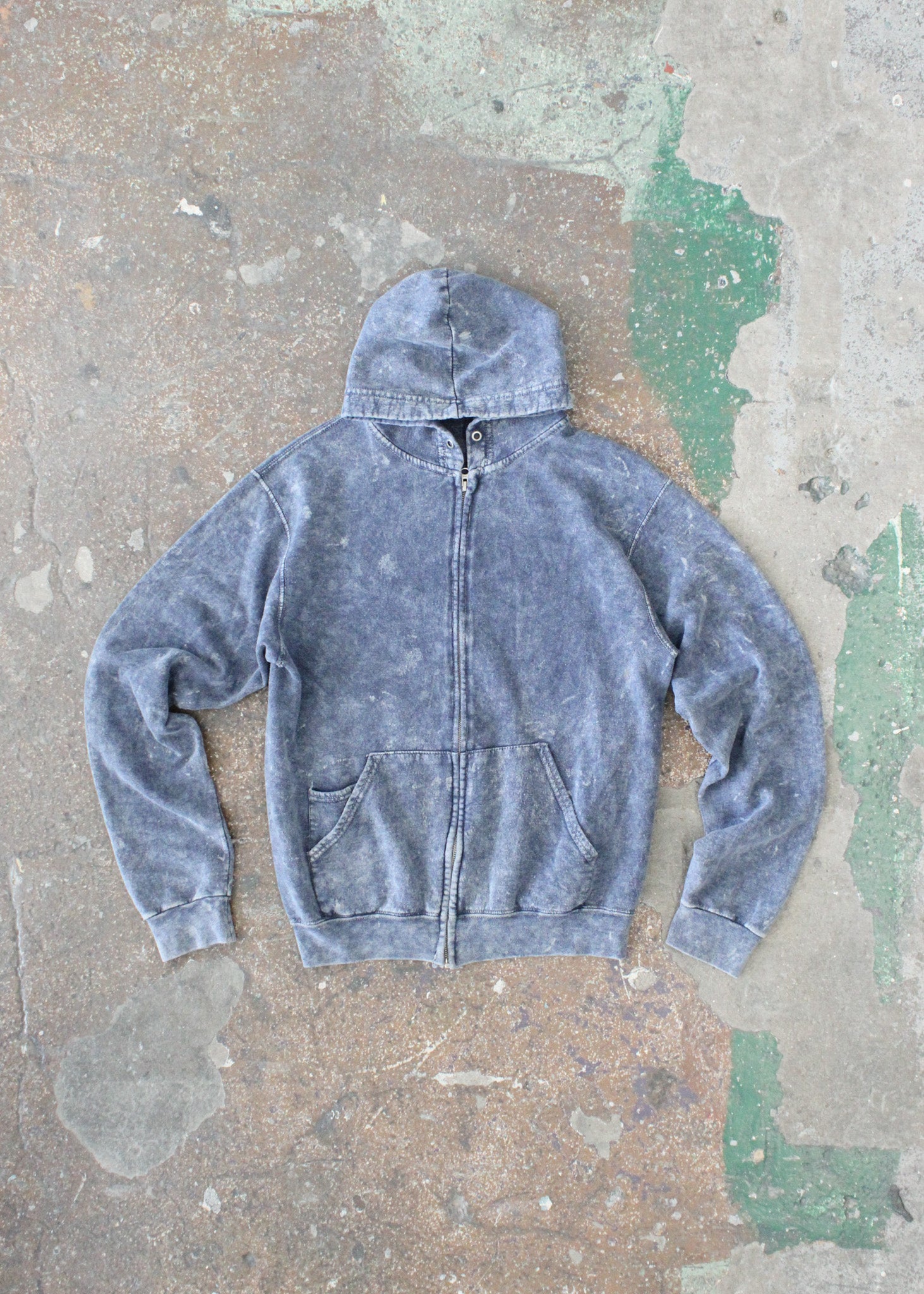 RCYCLD Acid Wash Zip Up