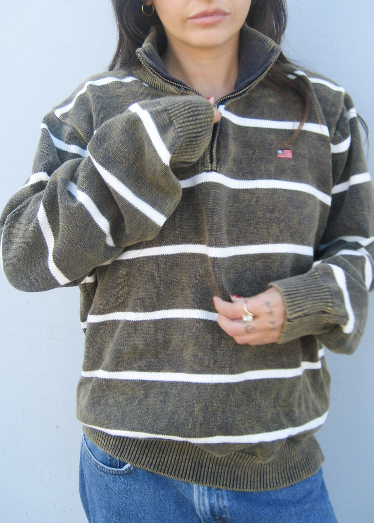 RCYCLD Acid Wash Quarter Zip