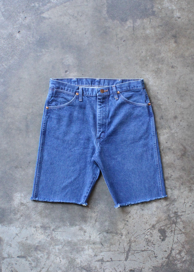 Vintage Wrangler Denim Cut Off Shorts Long Line
