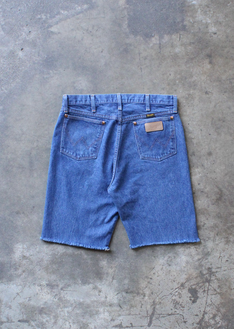 Vintage Wrangler Denim Cut Off Shorts Long Line
