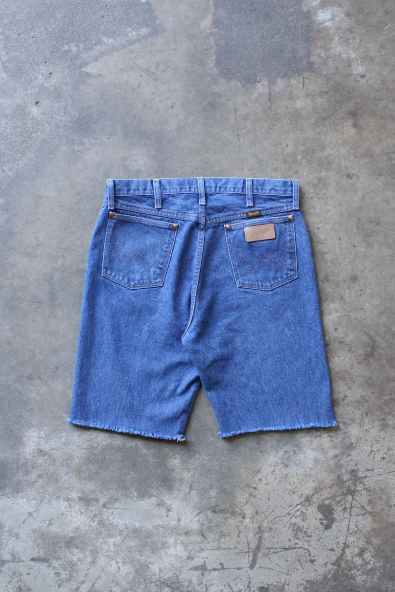 Vintage Wrangler Denim Cut Off Shorts Long Line