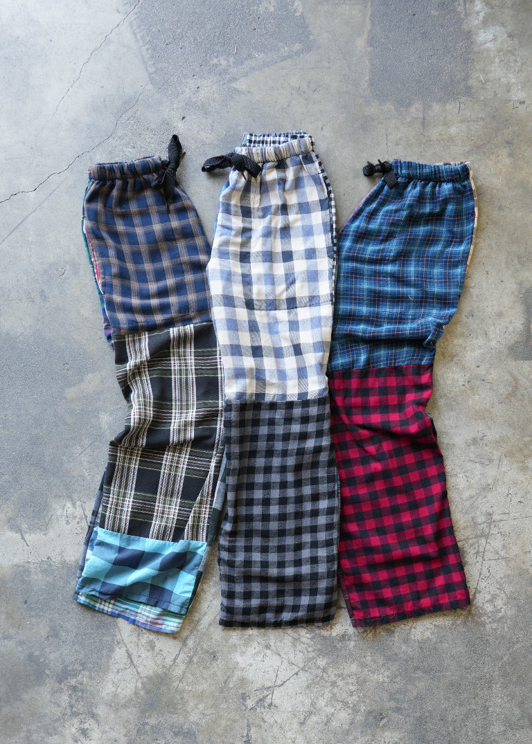 RCYCLD Flannel Pieced Easy Pant