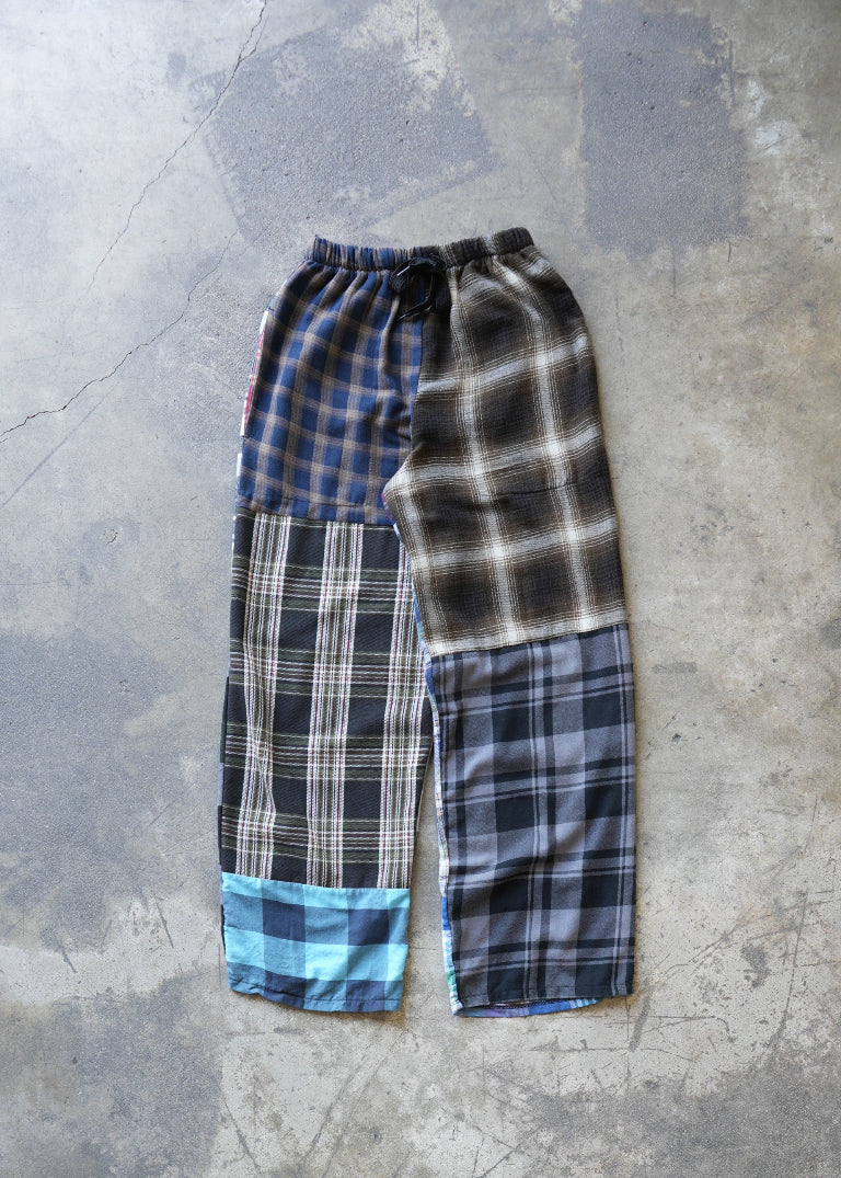 RCYCLD Flannel Pieced Easy Pant