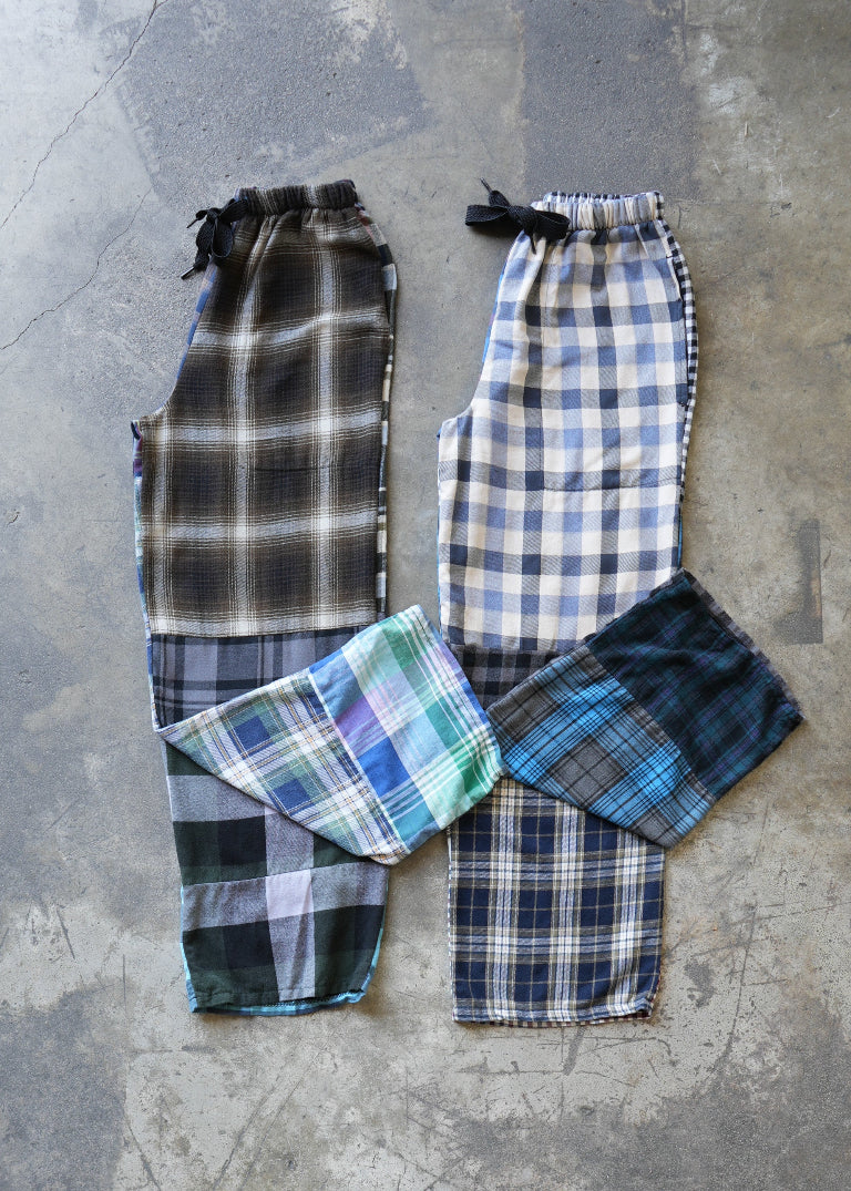 RCYCLD Flannel Pieced Easy Pant