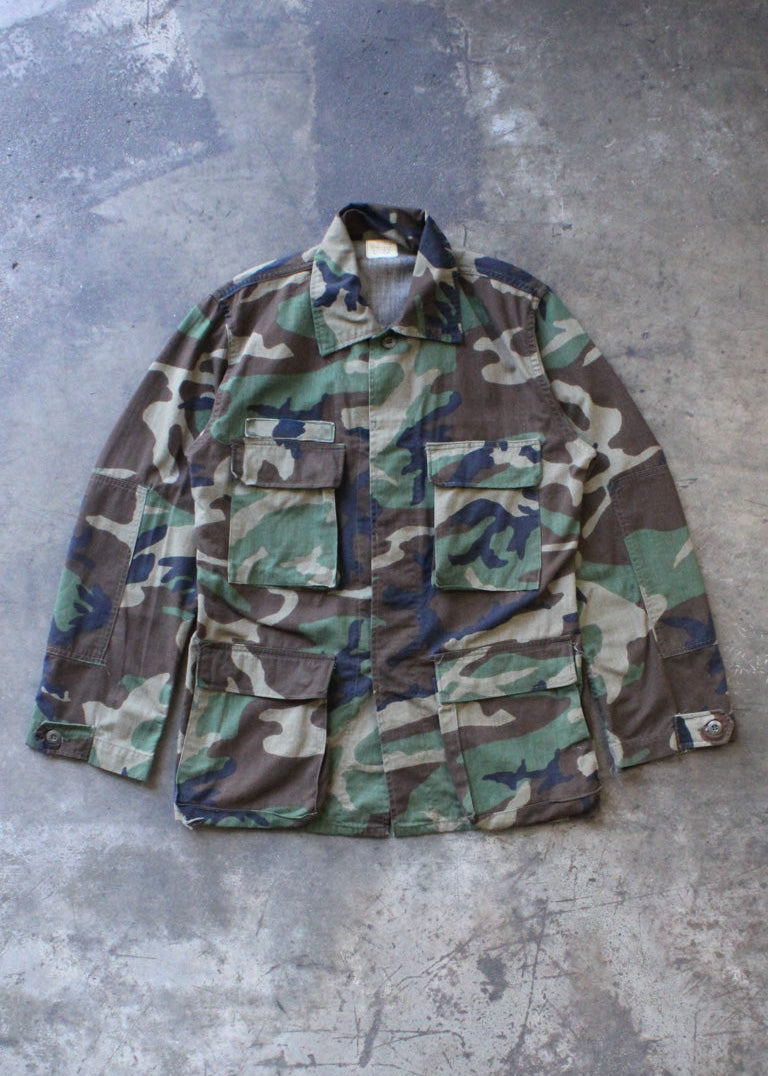 Vintage Camouflage Utility Shirt