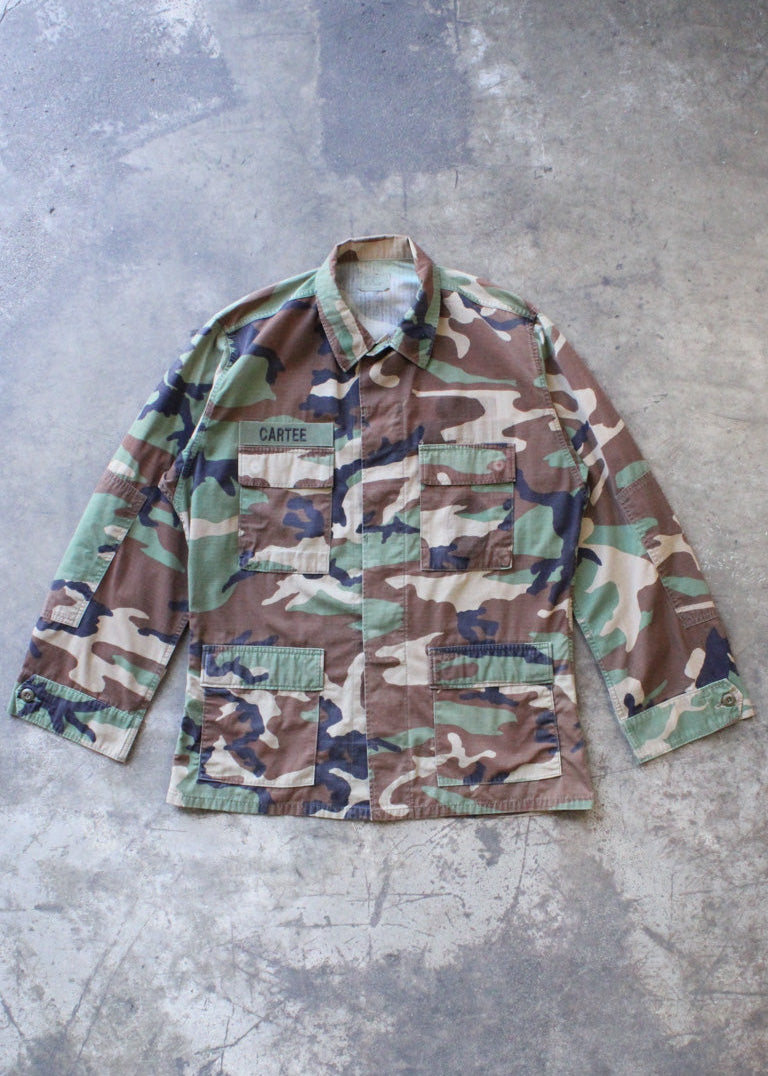 Vintage Camouflage Utility Shirt