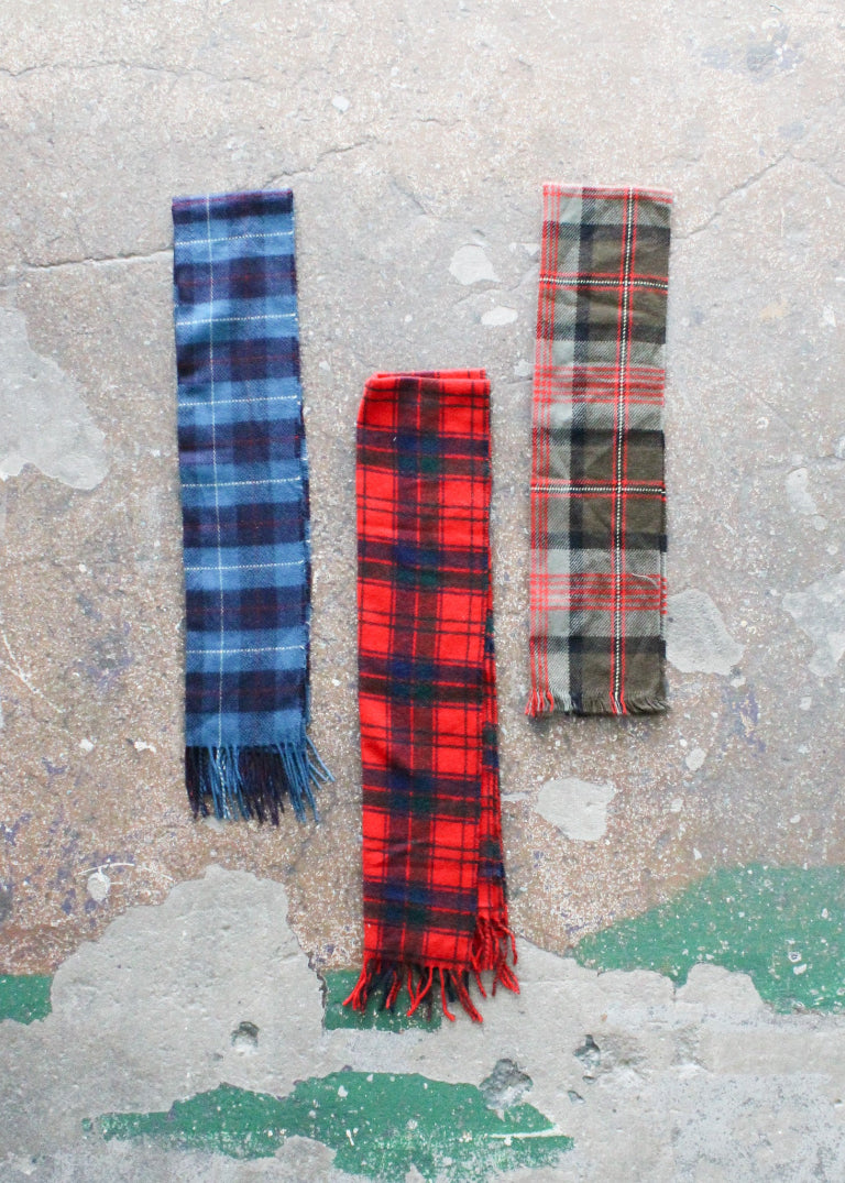 Vintage Plaid Scarf