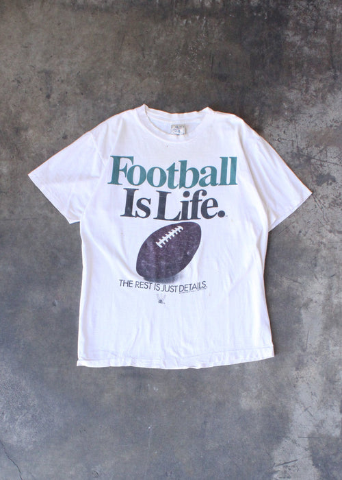 Vintage Football is Life Graphic Tee