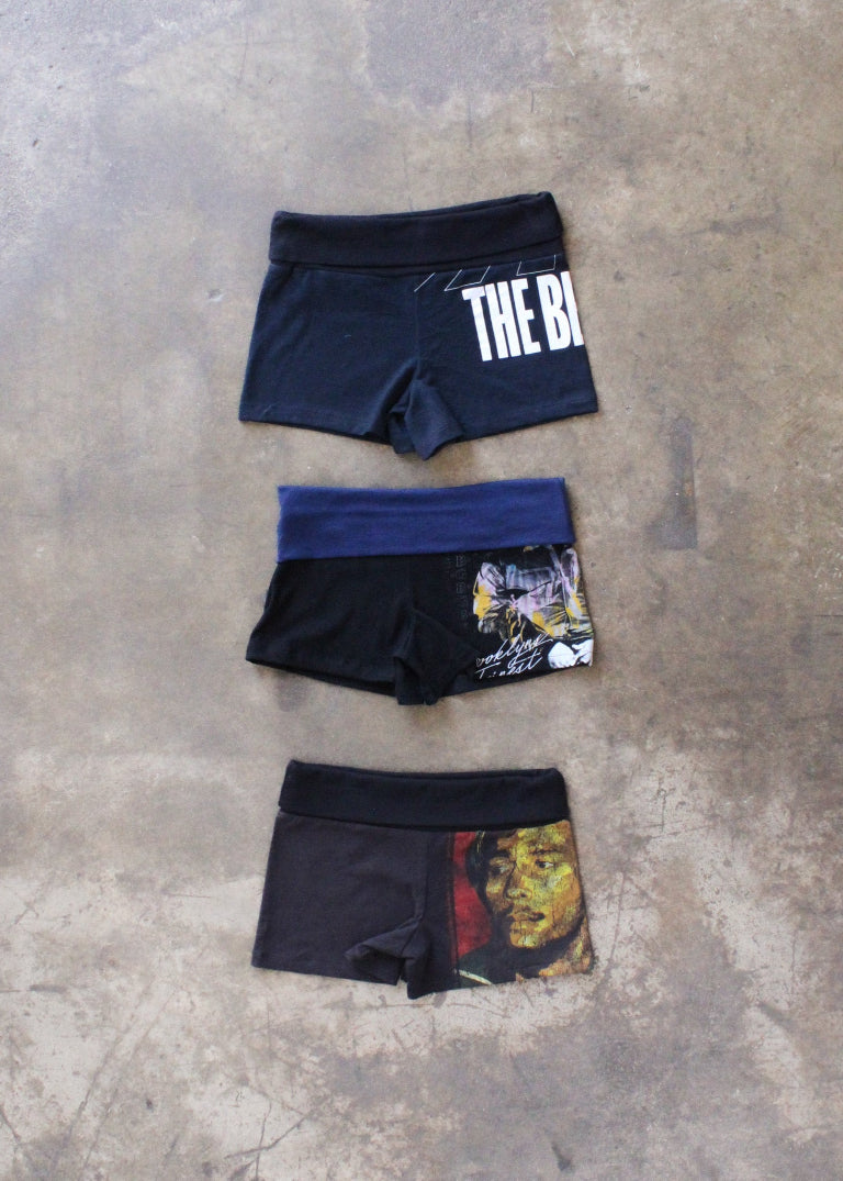 RCYCLD Fold Over Music Tee Micro Short