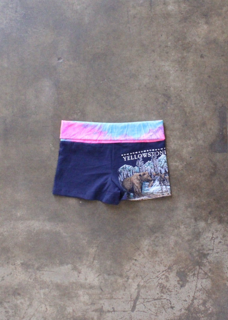 RCYCLD Fold Over Graphic Tee Micro Short