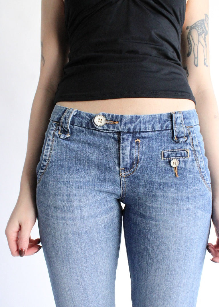 Vintage Y2K Denim Capris J0093