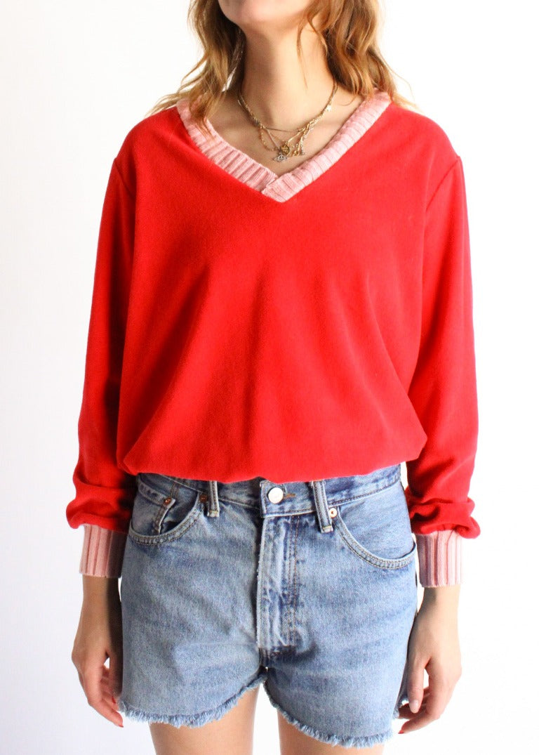 Vintage Velour Sweatshirt S0438