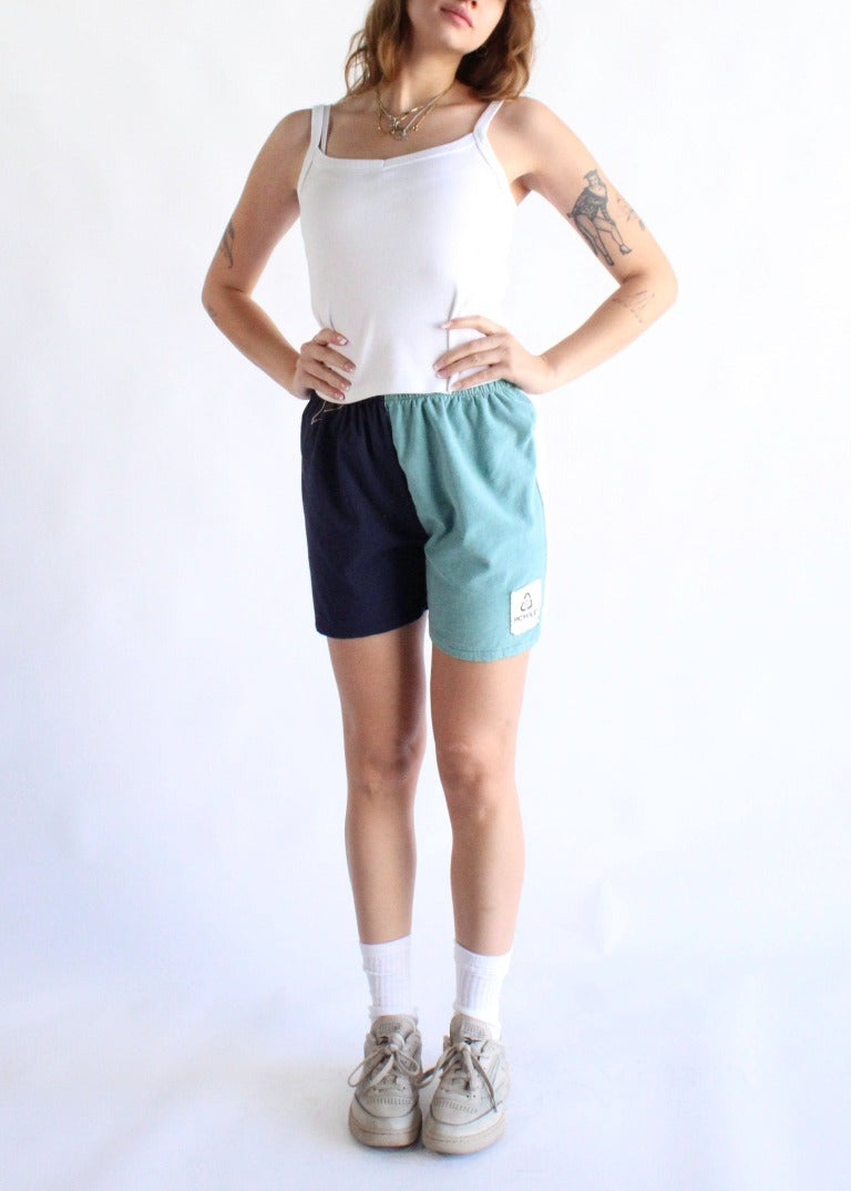 RCYCLD Pieced Tee Shorts
