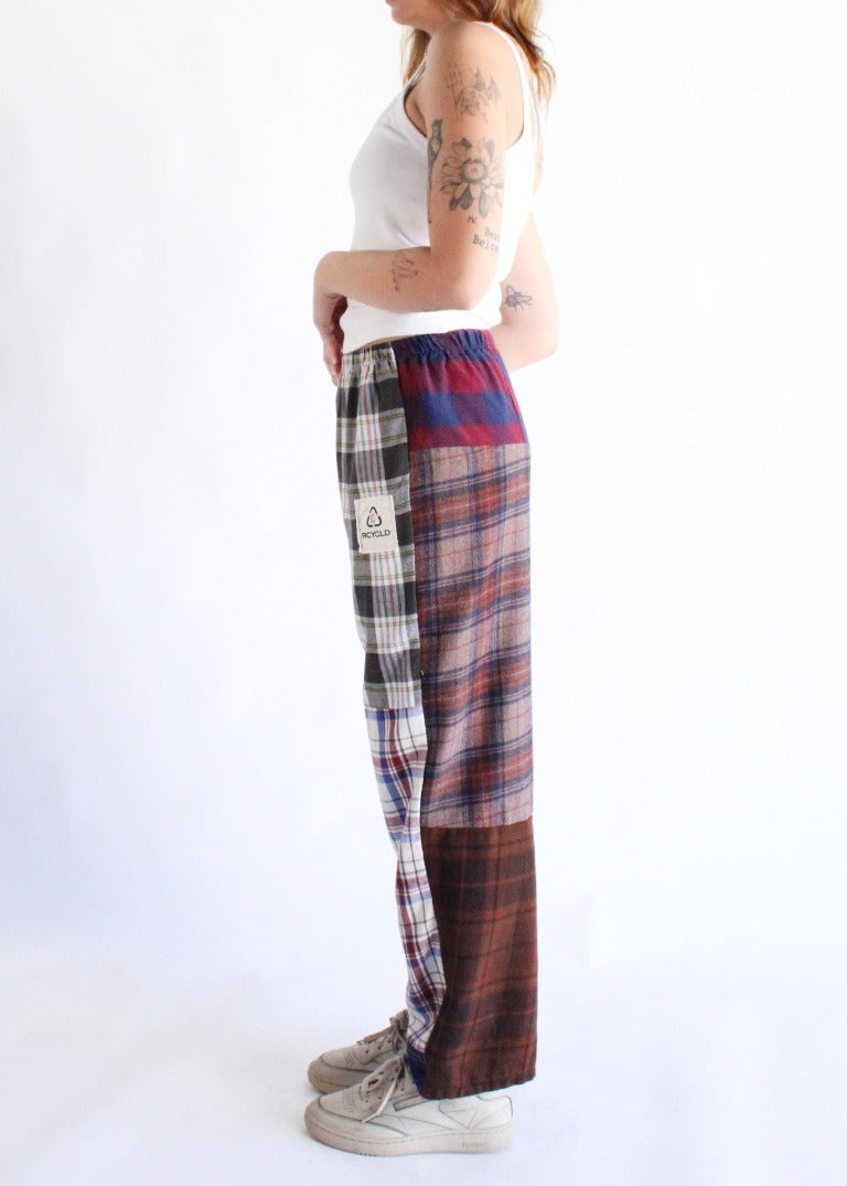 RCYCLD Flannel Pieced Pants