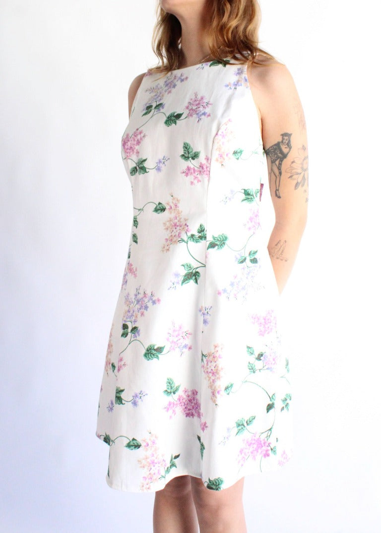 Vintage Floral Dress D0575