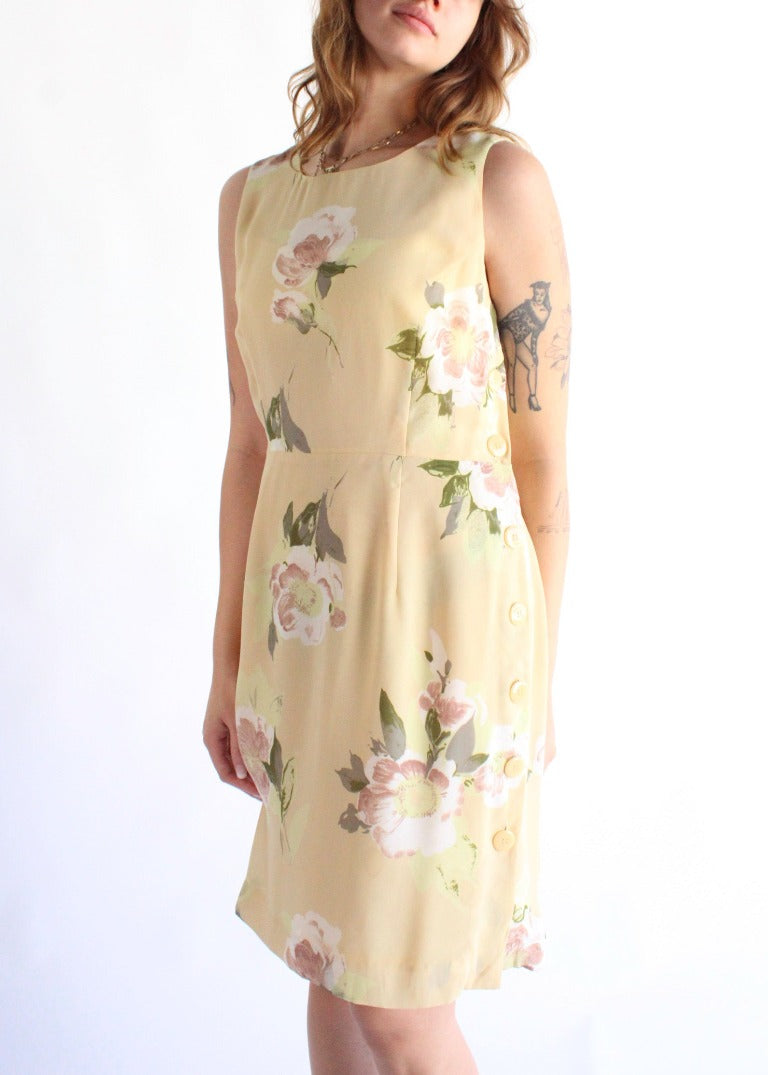 Vintage Floral Dress D0576