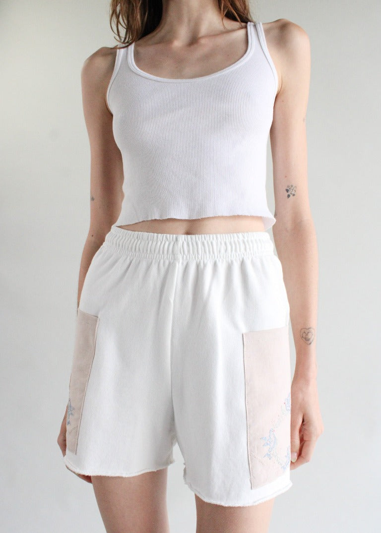 RCYCLD Sweat Short with Embroidered Pocket