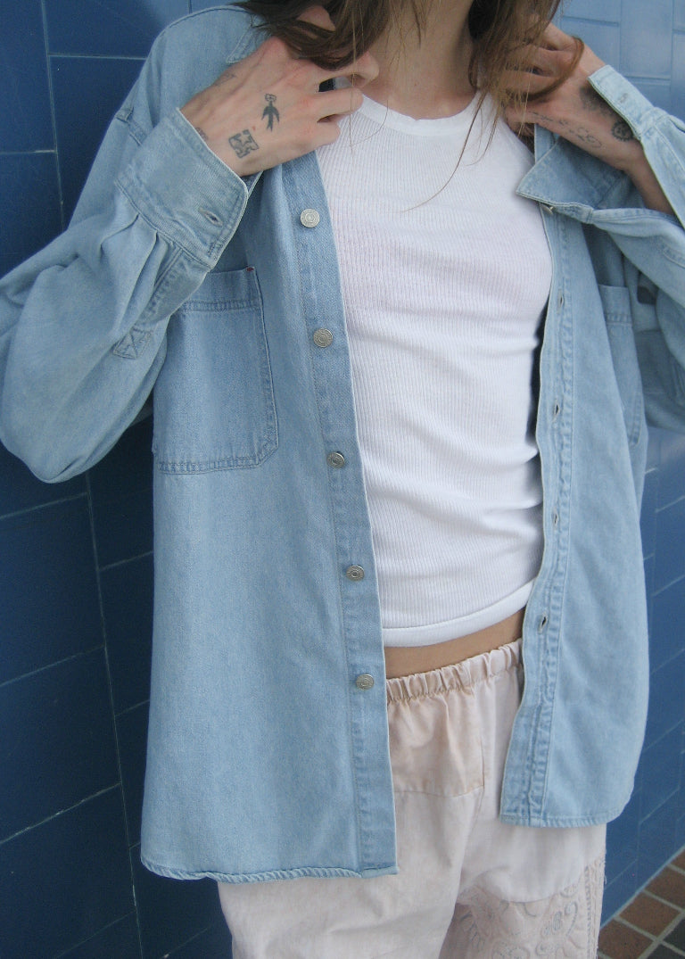 Recycled Denim Chambray Shirt
