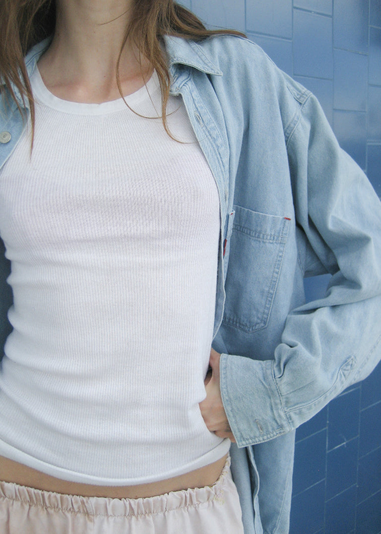 Recycled Denim Chambray Shirt