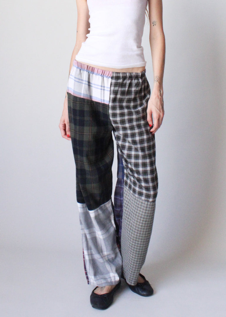 RCYCLD Flannel Pieced Pants
