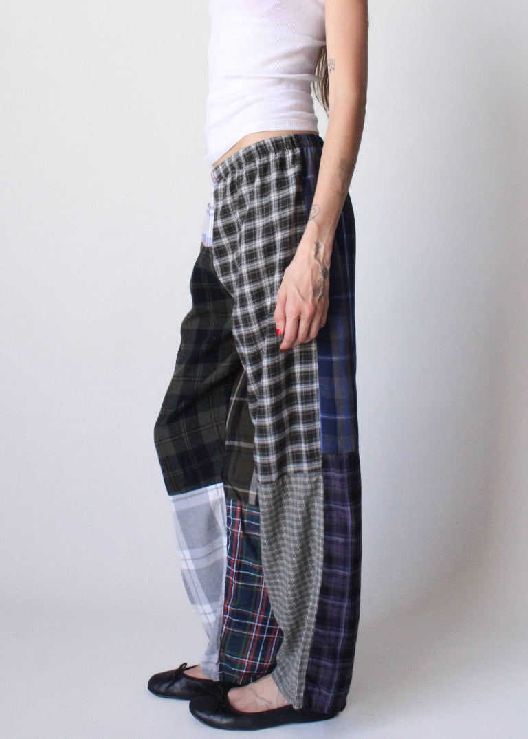 RCYCLD Flannel Pieced Pants