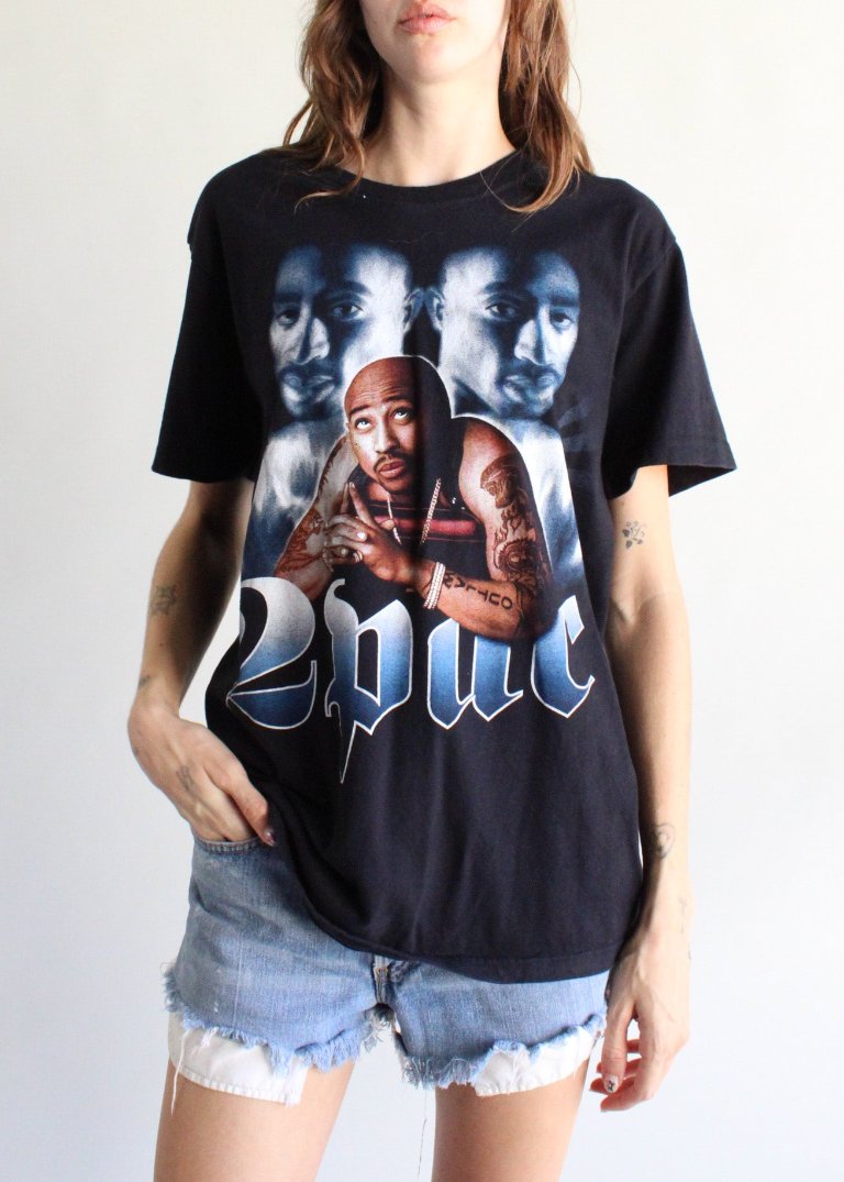 tupac oversized t-shirt dress TUPAC GRAPHIC TEE DRESS Arelia's Dream